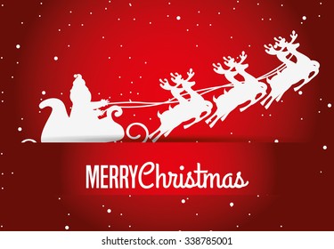 happy merry christmas design, vector illustration eps10 graphic 