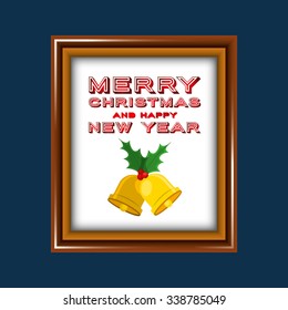 happy merry christmas design, vector illustration eps10 graphic 