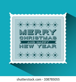 happy merry christmas design, vector illustration eps10 graphic 
