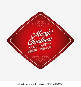 happy merry christmas design, vector illustration eps10 graphic 