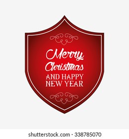 happy merry christmas design, vector illustration eps10 graphic 