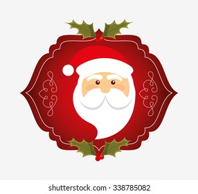 happy merry christmas design, vector illustration eps10 graphic 