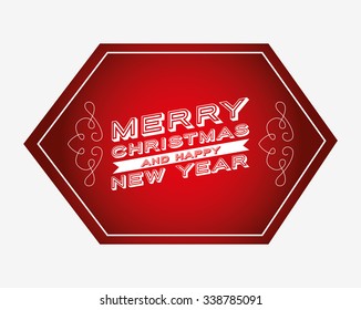happy merry christmas design, vector illustration eps10 graphic 