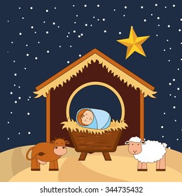 happy merry christmas design, vector illustration eps10 graphic 