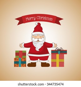 happy merry christmas design, vector illustration eps10 graphic 