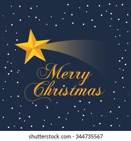 happy merry christmas design, vector illustration eps10 graphic 