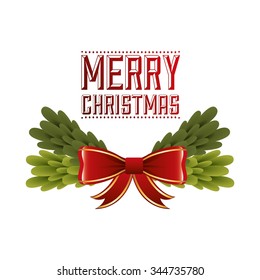 happy merry christmas design, vector illustration eps10 graphic 