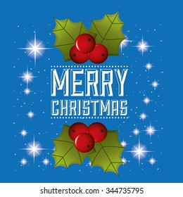 happy merry christmas design, vector illustration eps10 graphic 