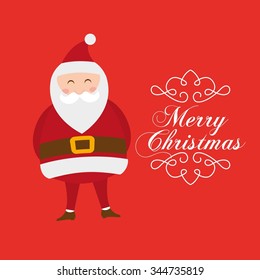 happy merry christmas design, vector illustration eps10 graphic 