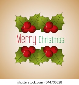 happy merry christmas design, vector illustration eps10 graphic 