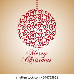happy merry christmas design, vector illustration eps10 graphic 