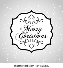 happy merry christmas design, vector illustration eps10 graphic 