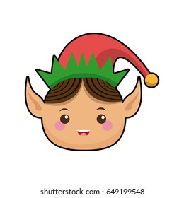 happy merry christmas elf character