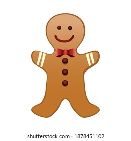 feliz feliz feliz feliz navidad gingerman imagen vectorial
