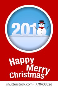 Happy Merry Christmas! Christmas greeting card