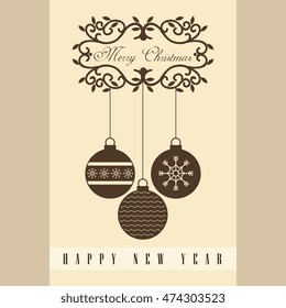 happy merry christmas icon vector illustration graphic