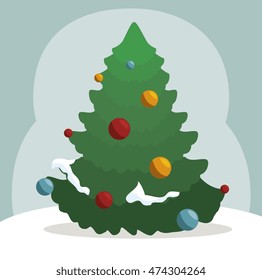 happy merry christmas icon vector illustration graphic