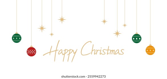 Happy Merry Christmas, ornament, Sparkling, Stars, Decoration