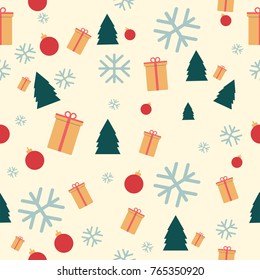 happy merry christmas pattern design background concept