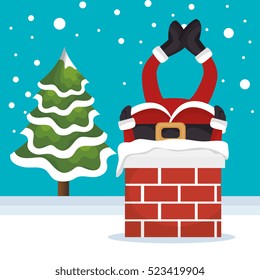 happy merry christmas santa claus character