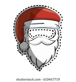 happy merry christmas santa claus card