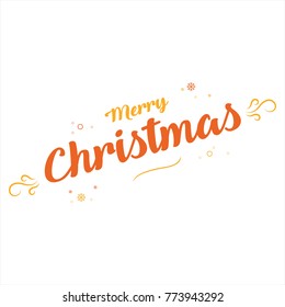 Happy Merry Christmas Simple Design