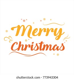 Happy Merry Christmas Simple Design