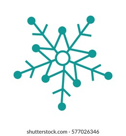 happy merry christmas snowflake card