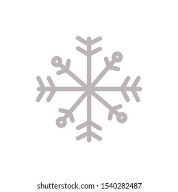 happy merry christmas snowflake decoration vector illustration design