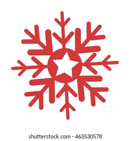 happy merry christmas snowflake icon vector illustration graphic