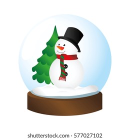 happy merry christmas snowman card
