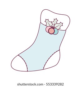 happy merry christmas sock card