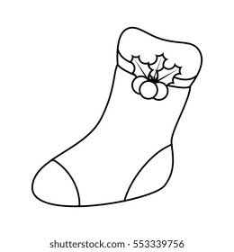 happy merry christmas sock card