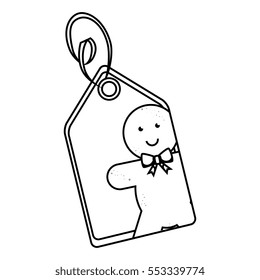happy merry christmas tags card