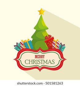 happy merry christmas tree