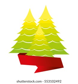 happy merry christmas tree card