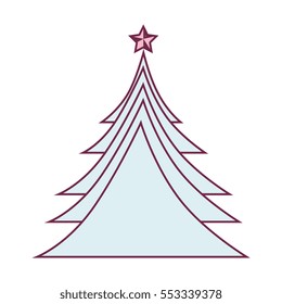 happy merry christmas tree card