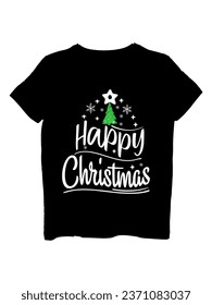 Happy Merry Christmas t-shirt design 