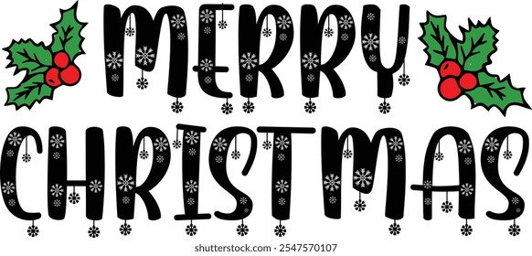 Imagen de Vector de tipografía de Navidades felices