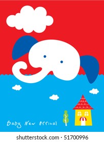 happy merry elephant tag