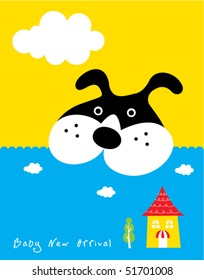 happy merry puppy tag