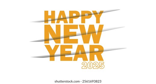 HAPPY MEW YEAR 2025 BANNER DESIGN vector illustration eps 10