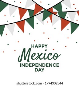 Happy Mexican Independence Day Celebration Mexico Stock Vector (Royalty ...