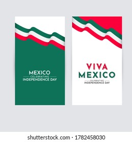 Happy Mexico Independence Day Celebration Vector Template Design Logo Illustration