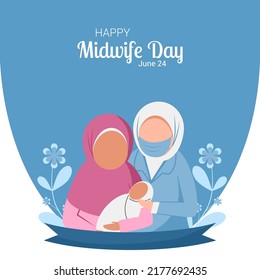 Happy Midwife Day With Muslim Midwife