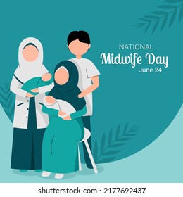 Happy Midwife Day With Muslim Midwife