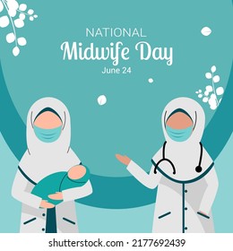 Happy Midwife Day With Muslim Midwife