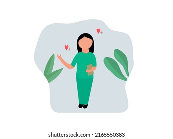 happy midwives day flat illustration