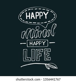 Happy mind happy life