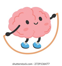 Una mascota de la mente feliz que se mantiene activa mostrando equilibrio energético, enfoque en el estado físico y rutina saludable para un bienestar mental positivo